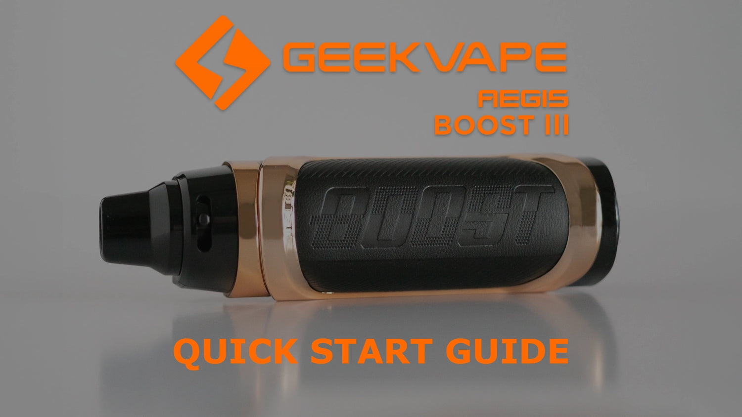 GEEKVAPE AEGIS BOOST III: Unboxing & Quickstart Guide