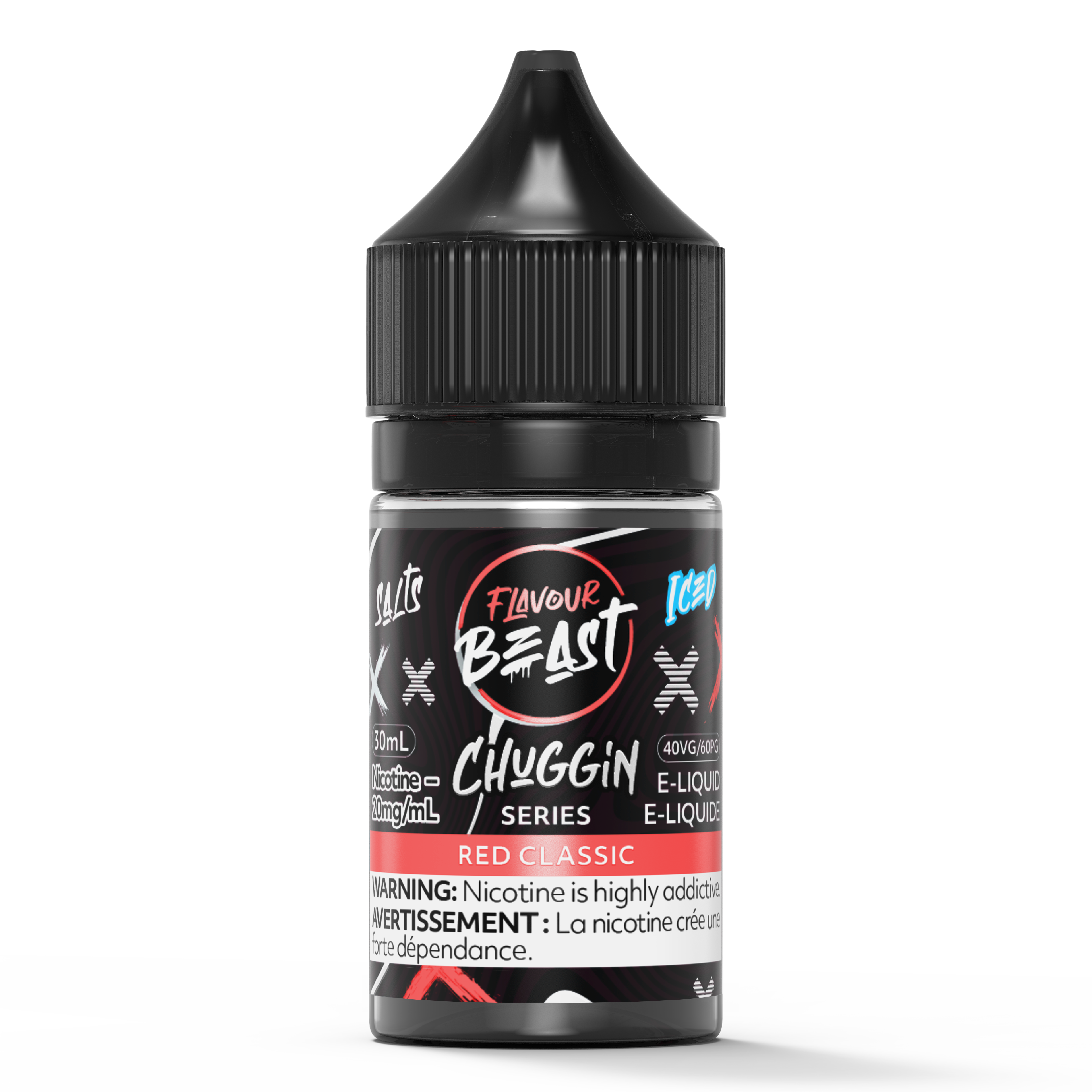 CHUGGIN RED CLASSIC ICED - FLAVOUR BEAST 30ML-FLAVOUR BEAST SALTS-Gas City Vapes