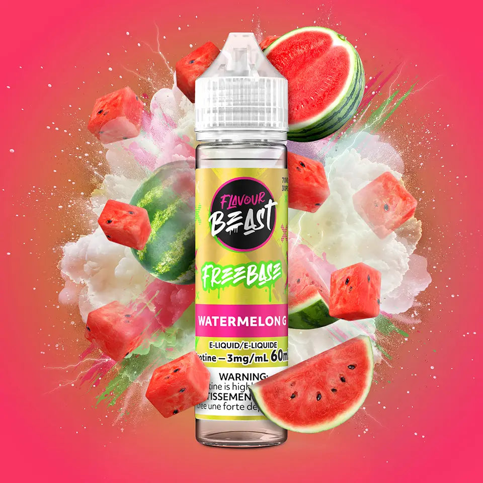 Watermelon G flavour beast freebase e-liquid