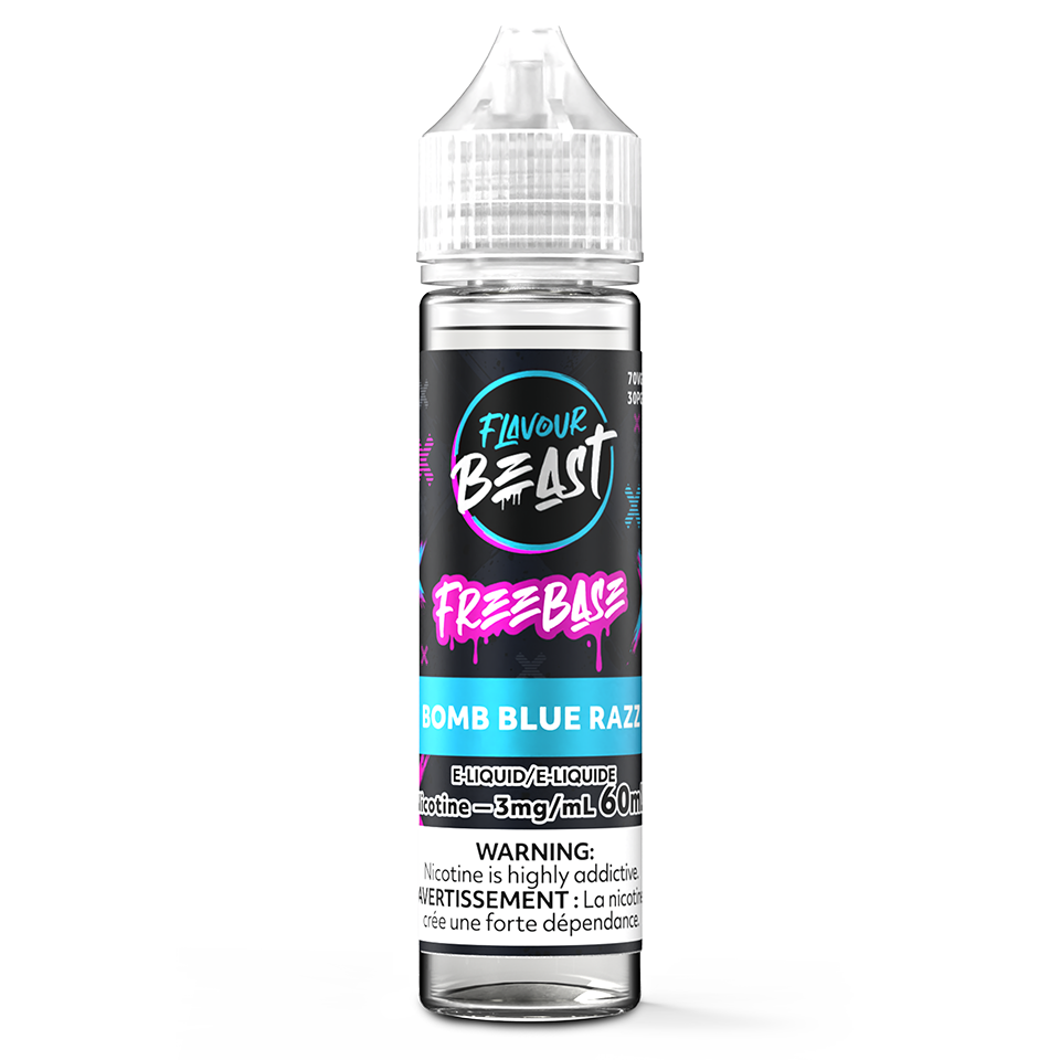 Bomb Blue Razz Freebase Juice