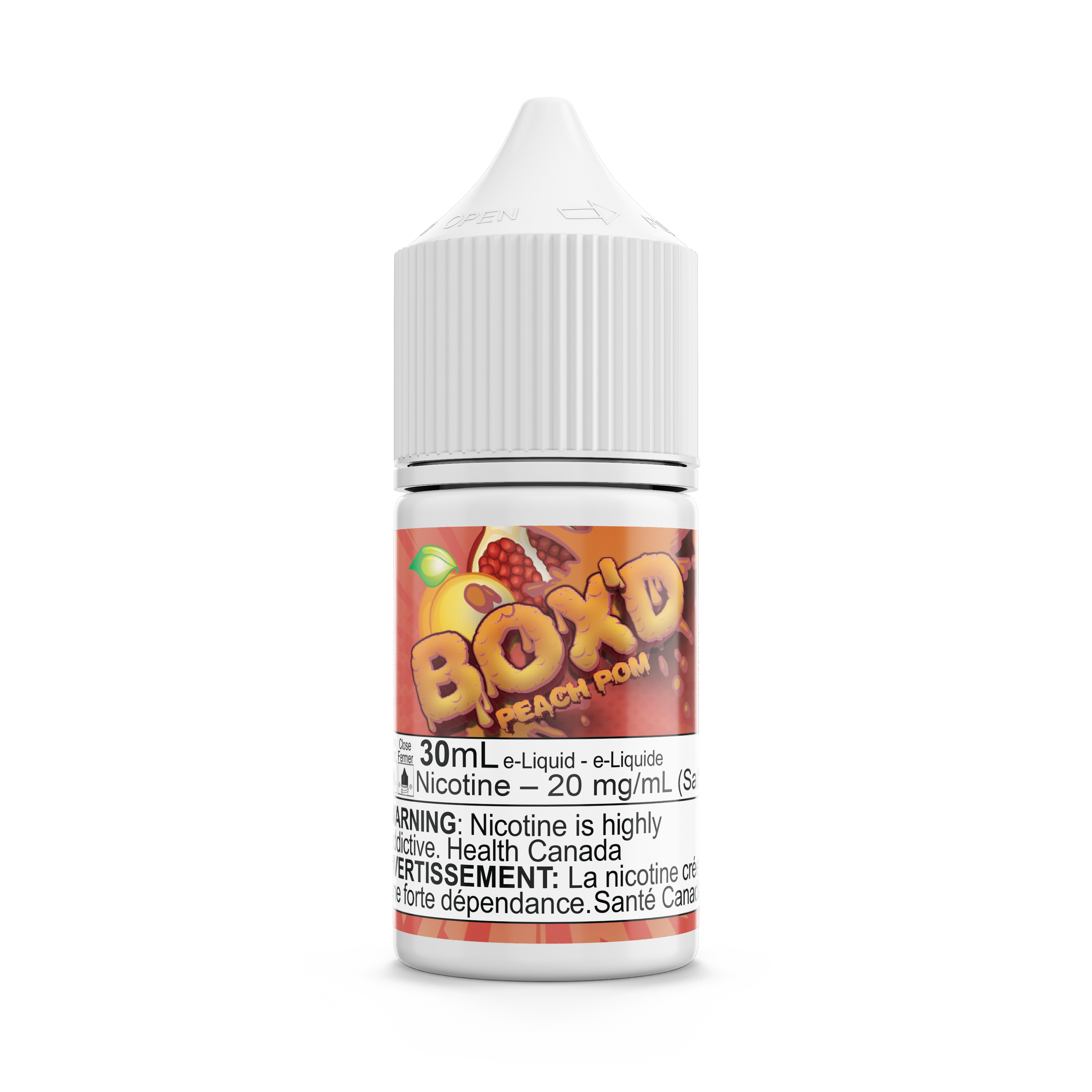 PEACH POM - BOX'D SALTS 30ML-BOX'D SALTS-Gas City Vapes