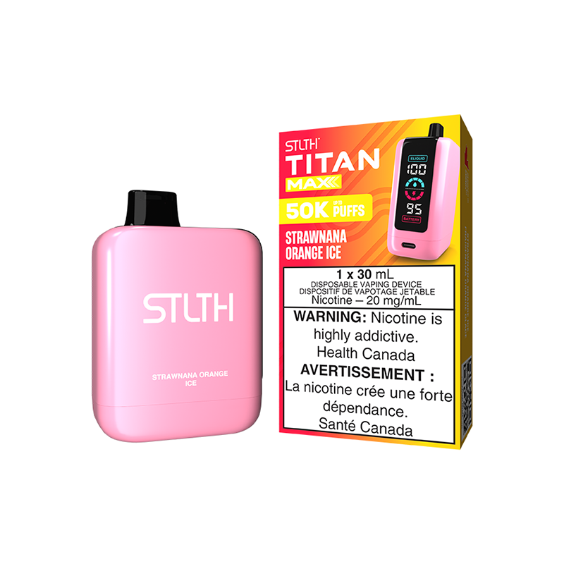 STLTH TITAN MAX Disposable - Strawnana Orange Ice