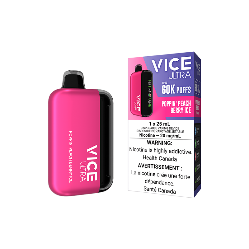 Peach Berry Ice Vice Disposable Vape