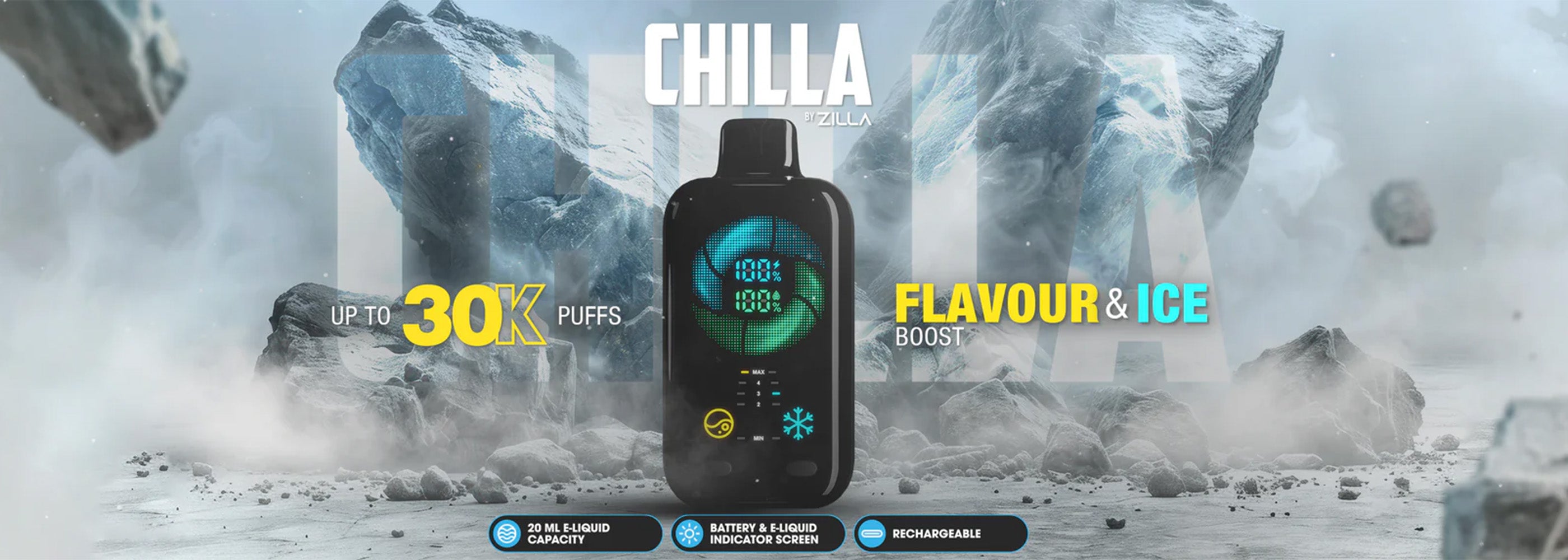 Chilla 30K Disposable web banner