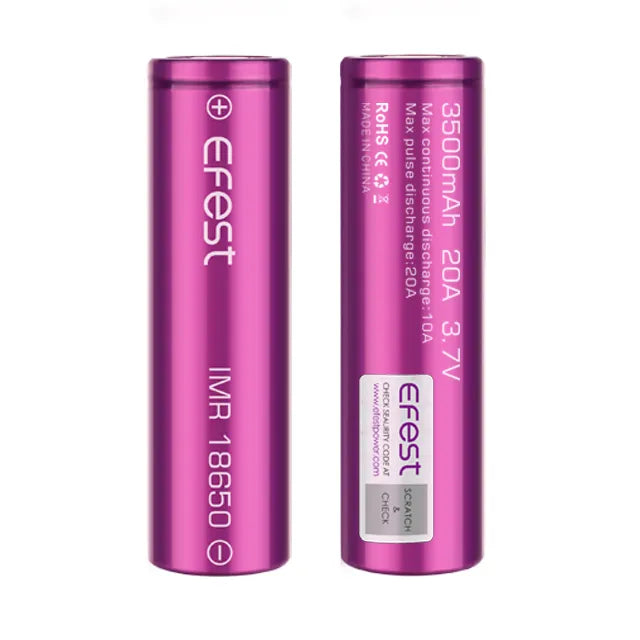 efest 18650 vape or flashlight battery