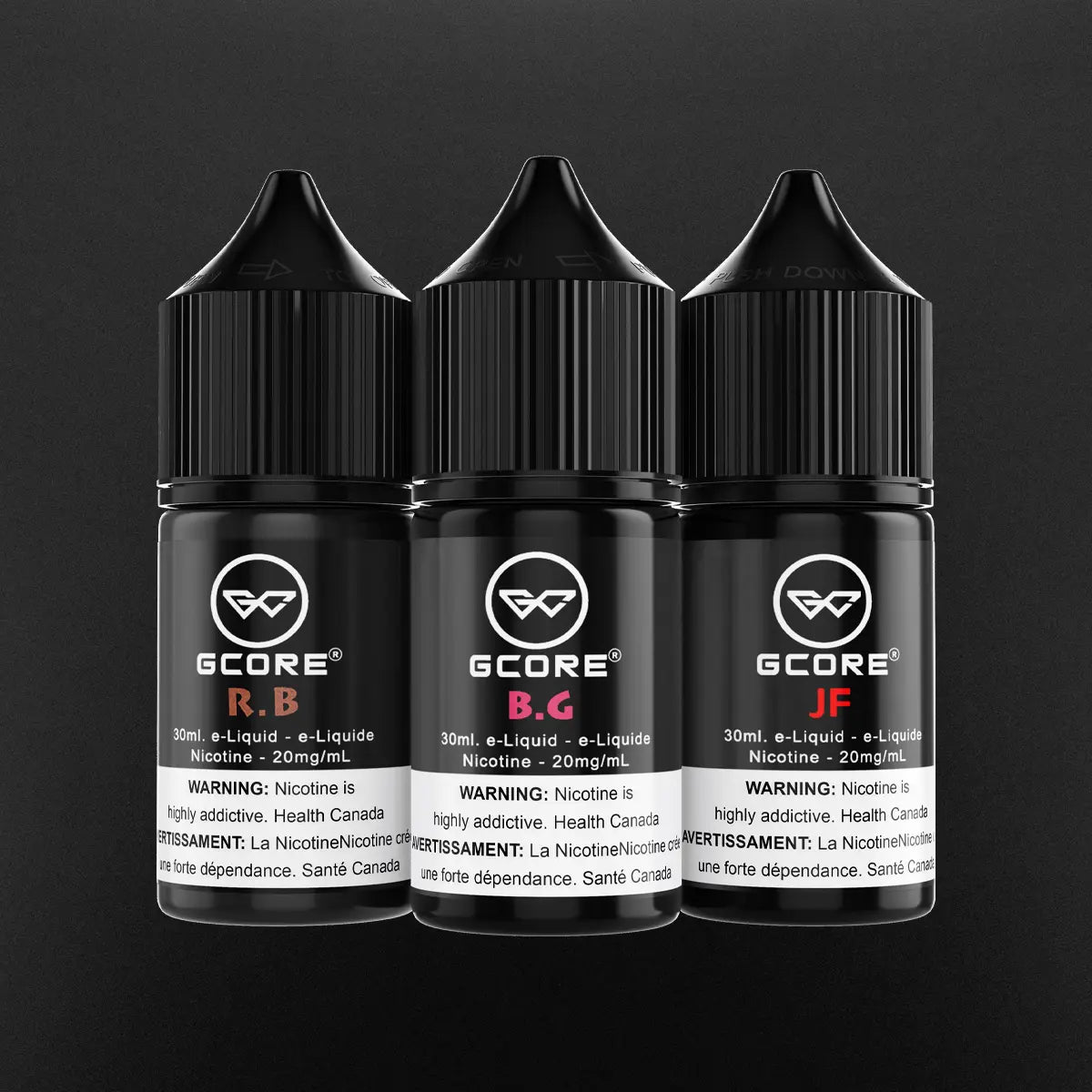 Gcore Salt Nic Bottles